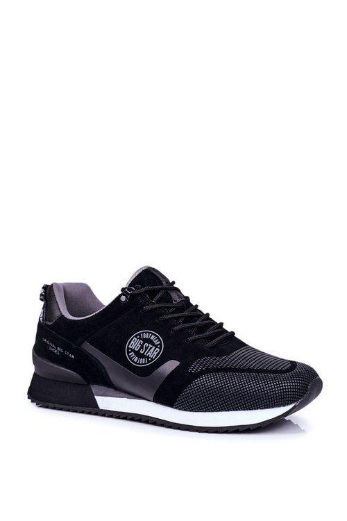 Sportowe Męskie Buty Sneakersy Big Star Czarne GG174548