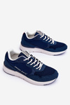 Męskie Buty Sportowe Cross Jeans LL1R4051 Granatowe