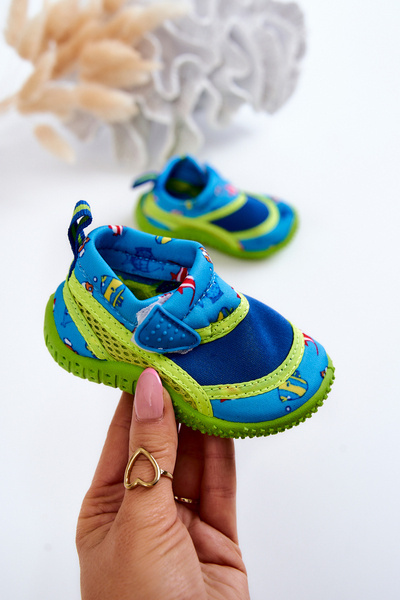 Dziecięce Buty Sportowe Do Wody ProWater 21-37-020B Niebieskie