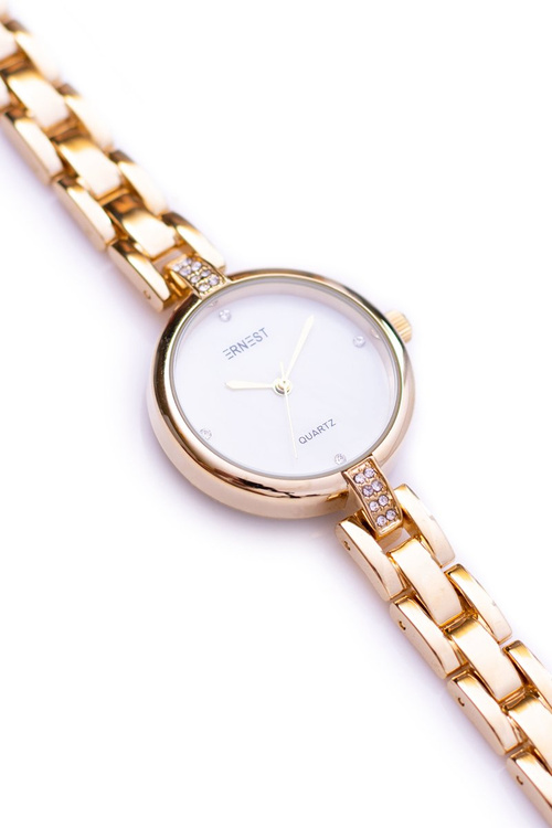 Ernest Damski Złoty Zegarek z Bransoletą GoldCrystal