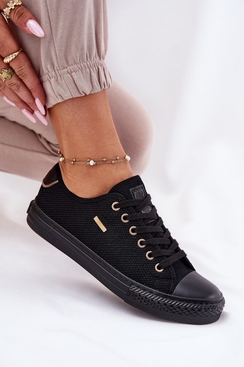 Materiałowe Trampki Damskie Big Star RR274765 Czarne