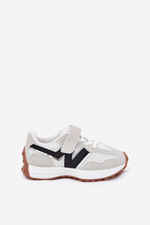 Sneakersy Dziecięce Na Rzep Szare Tezzu