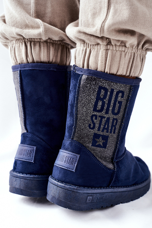 Damskie Śniegowce Big Star EE274416 Granatowe