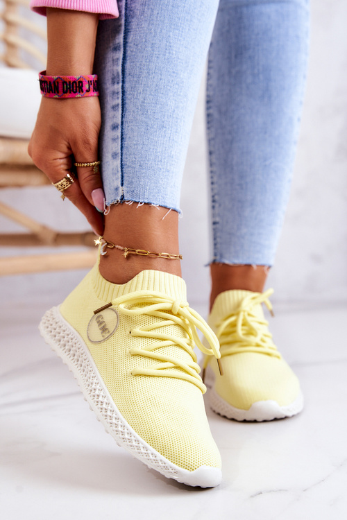 Damskie Sportowe Buty GOE JJ2N4150 Żółte