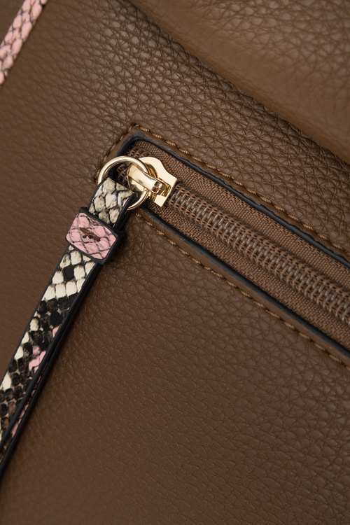 Torebka Shopperka NOBO N1680-CM17 Brązowa