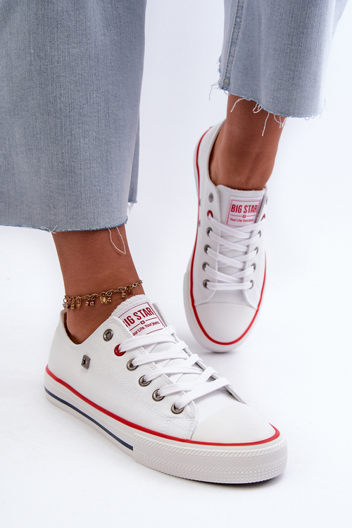 Trampki Damskie Big Star NN274656 HI-POLY SYSTEM Białe
