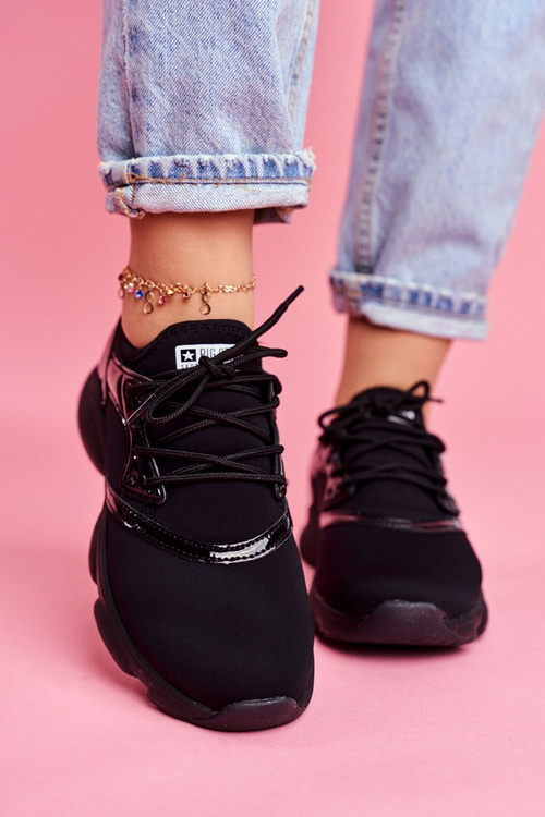 Damskie Sportowe Buty Memory Foam Big Star FF274932 Czarne