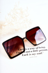 Damskie Okulary Kwadratowe V130032 Czarno-Beżowe