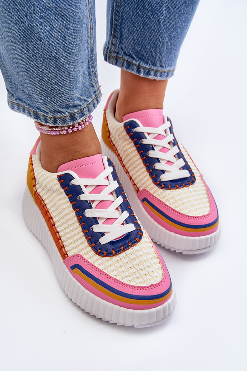 Sneakersy Damskie Na Platformie Multikolor Redala