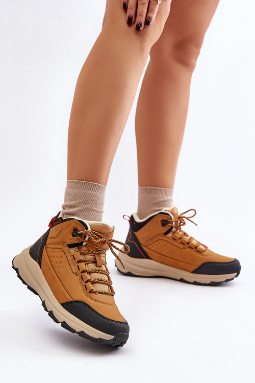 Buty Trekkingowe Młodzieżowe Ocieplane McKeylor 14011 Camel