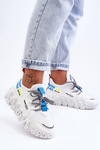 Wsuwane Modne Sneakersy Białe Evolution