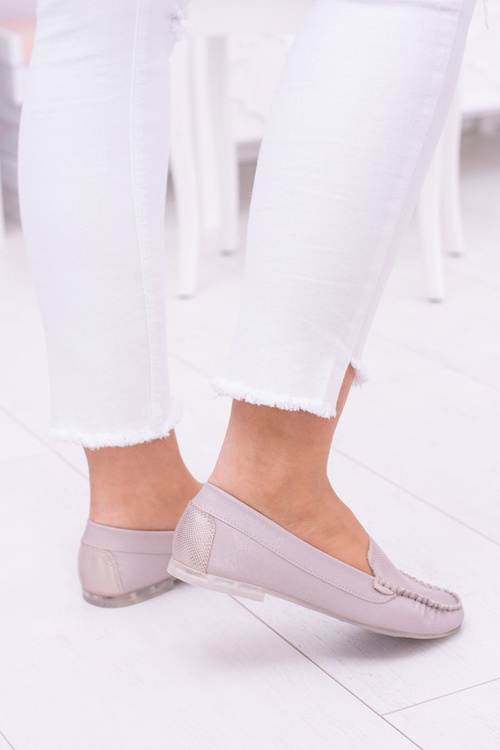 Sergio Leone Mokasyny Damskie Różowe Irmany