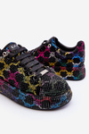 Damskie Buty Sportowe Z Dżetami GOE LL2N4010 Czarne