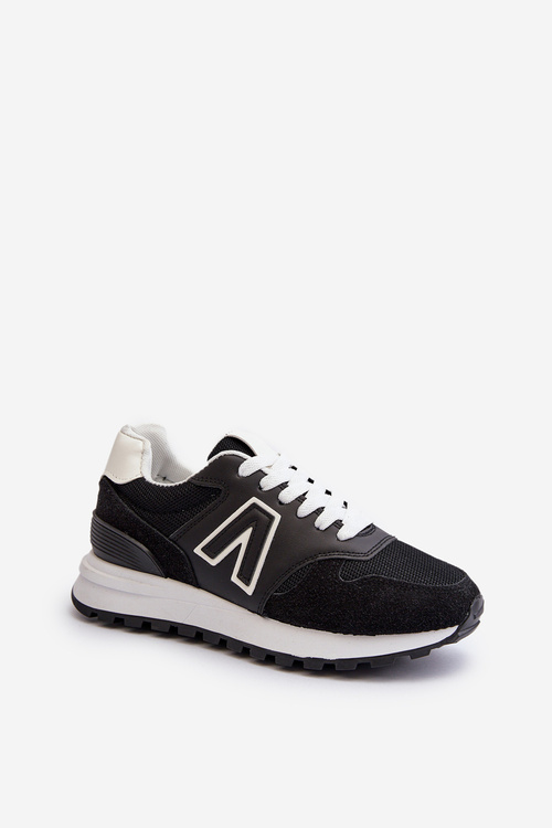 Damskie Sneakersy Buty Sportowe Czarne Daisee