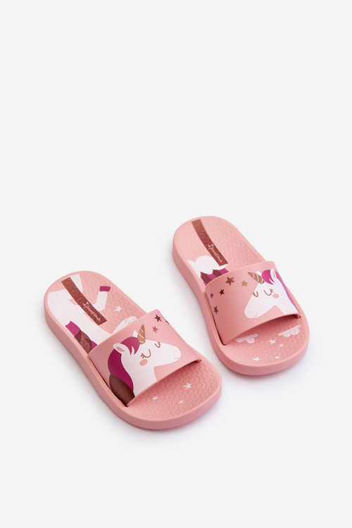 Klapki Dziewczęce Z Jednorożcem 83474 Ipanema Urban V Slide Kids Różowe