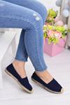 Damskie Granatowe Espadryle Slip On Lupita
