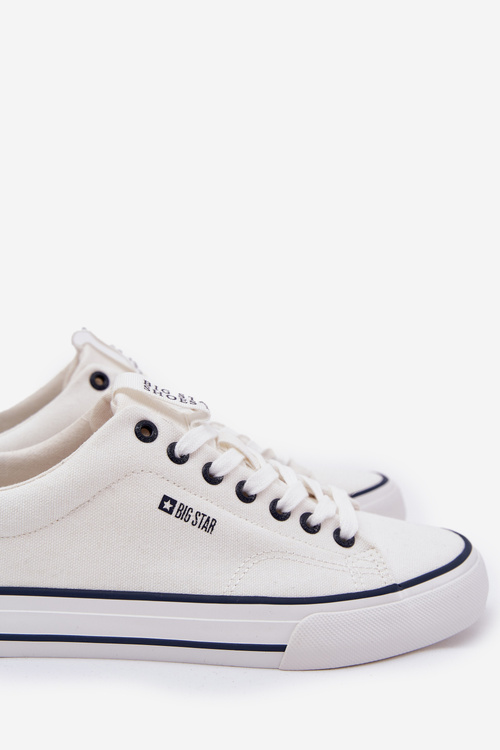 Niskie Trampki Męskie Big Star NN174017 Białe