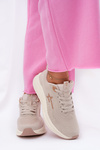 Buty Sportowe Sneakersy Damskie Big Star RR274A145 HI-POLY SYSTEM Beżowe