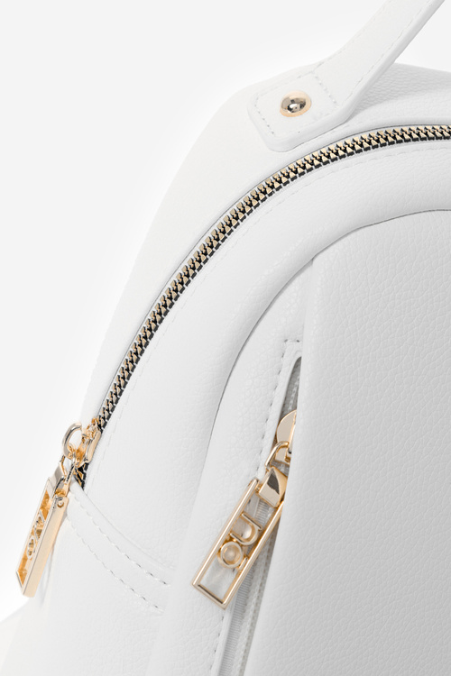 Damski Mały Plecak Z Eko Skóry NOBO BAGP230-K000 Biały