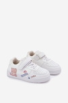 Sneakersy Dziecięce Na Rzep Z Misiem Białe Callexia