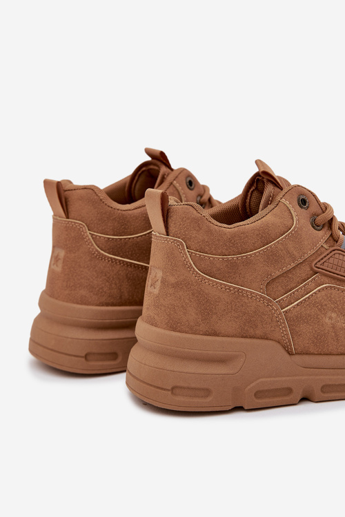 Sneakersy Męskie Big Star SS174281 HI-POLY SYSTEM Jasnobrązowe