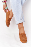 Damskie Zamszowe Mokasyny Camel Molly