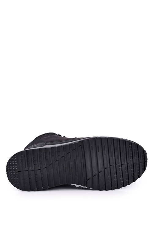 Trekkingowe Męskie Buty Big Star Outdoor Czarne GG174563