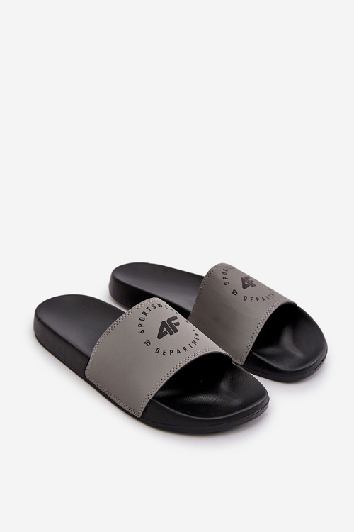 Męskie Klapki 4FMM00FFLIM046-25S Szare