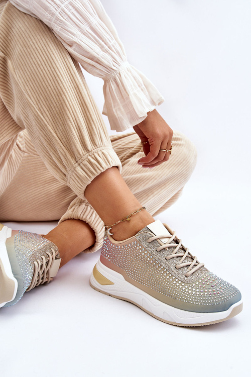 Damskie Sneakersy Z Cyrkoniami Multikolor Raiden