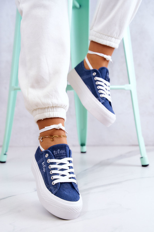 Damskie Tenisówki Lee Cooper LCW-22-31-0834L Niebieskie