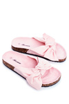 Klapki Na Korkowej Podeszwie Pudrowy Róż Wendy 