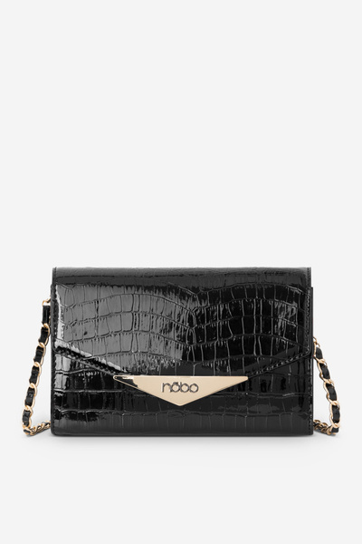 Mała Torebka Wizytowa Zwierzęcy Wzór NOBO NBAG-R3040-C020 Czarna