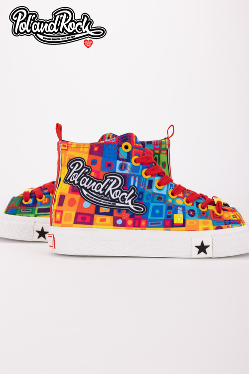 Trampki Pol'and'Rock Festival X Big Star SS174504 Zielono-Żółte