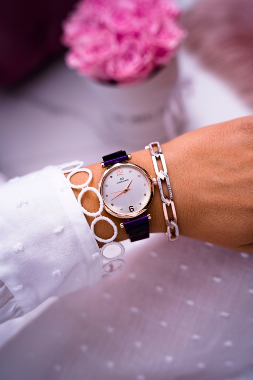 Damski Zegarek Giorgio & Dario Fioletowy Sinara