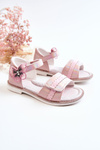 Dziecięce Sandały Z Motylkiem Różowe Nicoll
