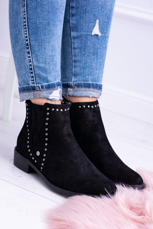 Big Star Czarne Damskie Botki Sztyblety BB274529