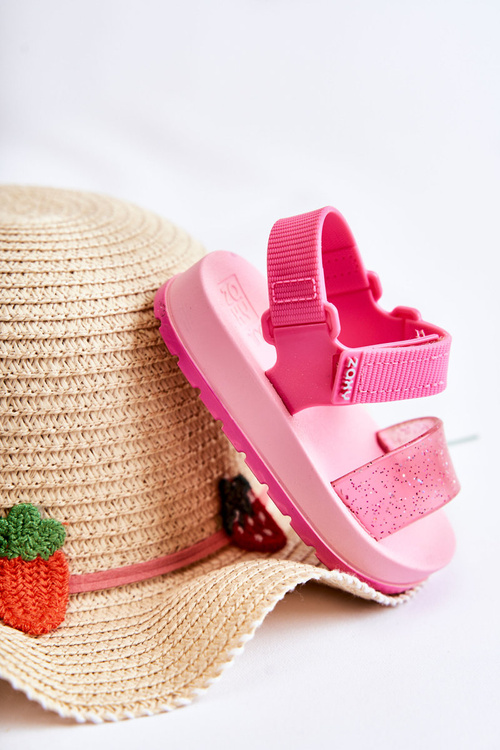 Wygodne Dziecięce Sandałki Pachnące ZAXY JJ385026 Różowe