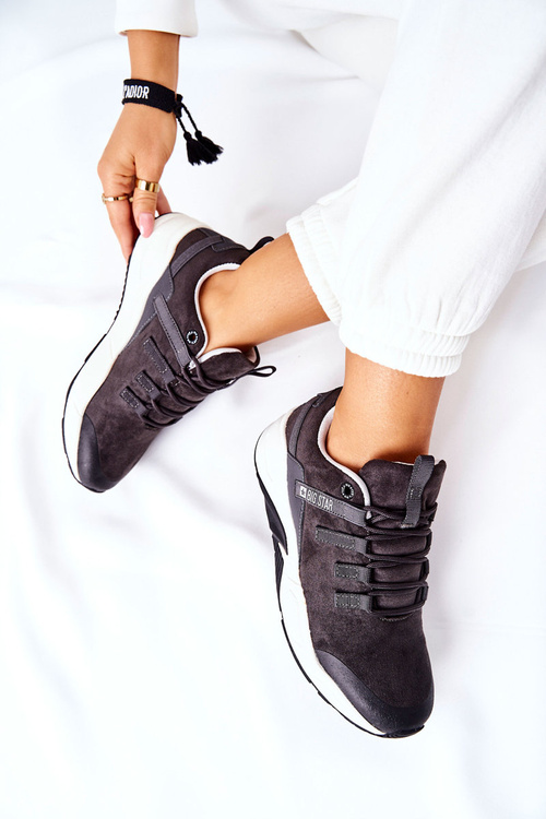 Sportowe Buty Memory Foam Big Star II274255 Szare