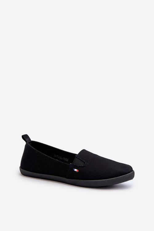 Tenisówki Trampki Slip-On Damskie Czarne Adrancia
