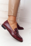 Damskie Mokasyny Sergio Leone PB253 Bordowe