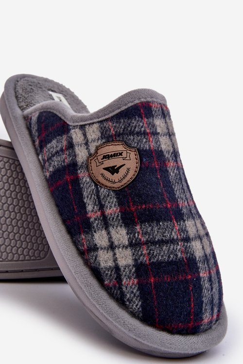 Męskie Wsuwane Kapcie Szare Kallile