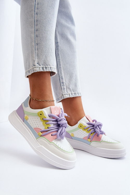 Damskie Sneakersy Eko Skórzane Multikolor Avanalis