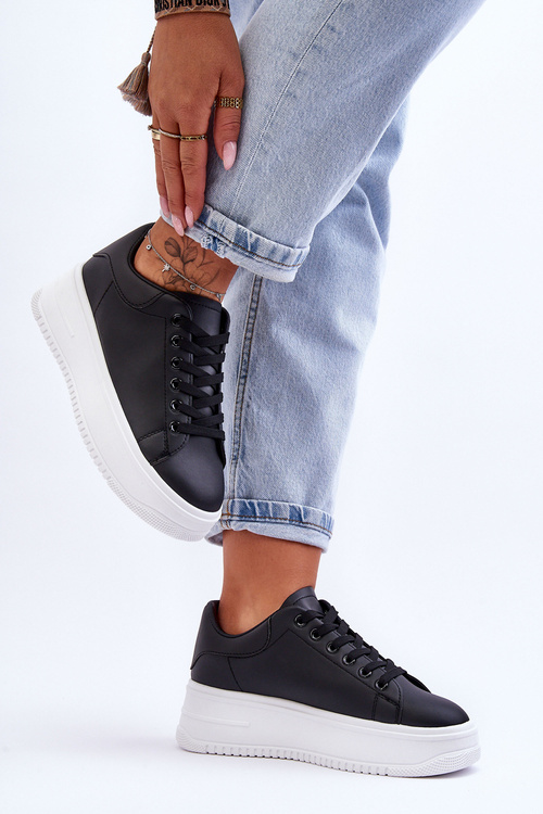 Damskie Klasyczne Buty Sportowe Czarno-Białe Night Trip