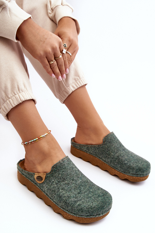 Obuwie Domowe Kapcie Damskie Profilaktyczne Inblu DK000011 Zielone