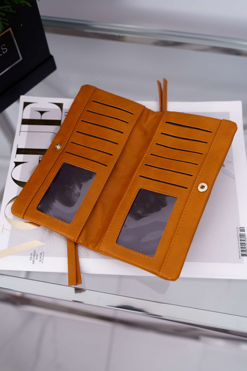 Portfel Damski Duży Camel na Zatrzask