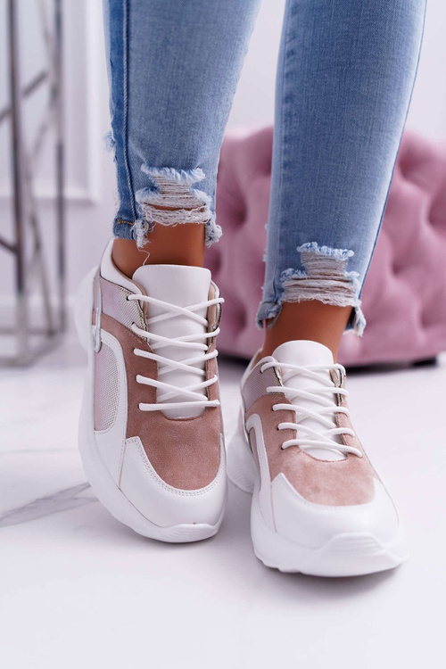 Sportowe Damskie Buty Różowe Mindley