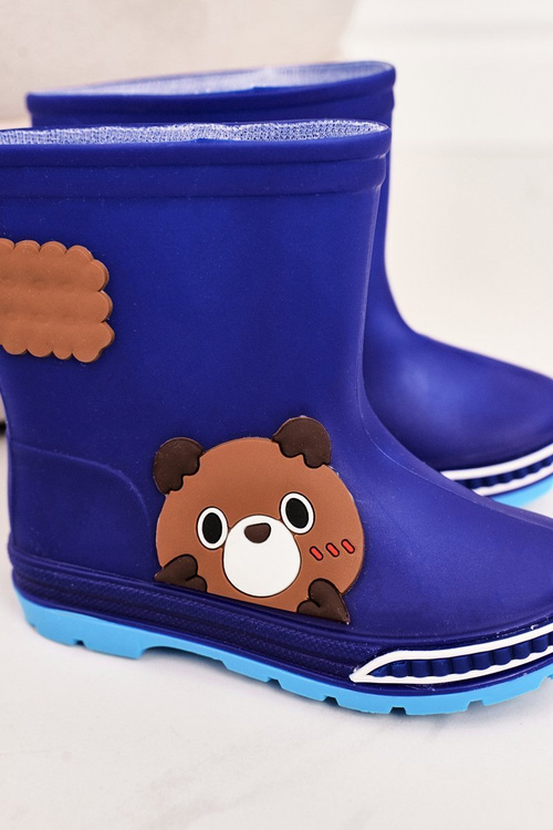 Dziecięce Kalosze Z Misiem Granatowe