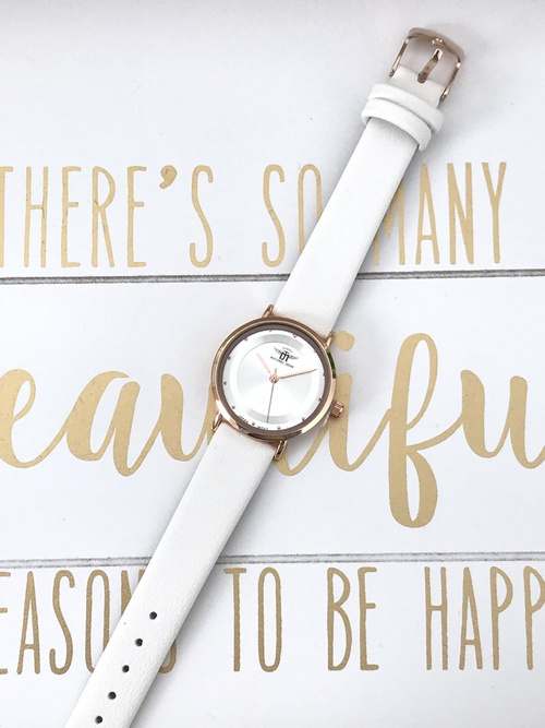 Damski Zegarek Michael John Paule Biały