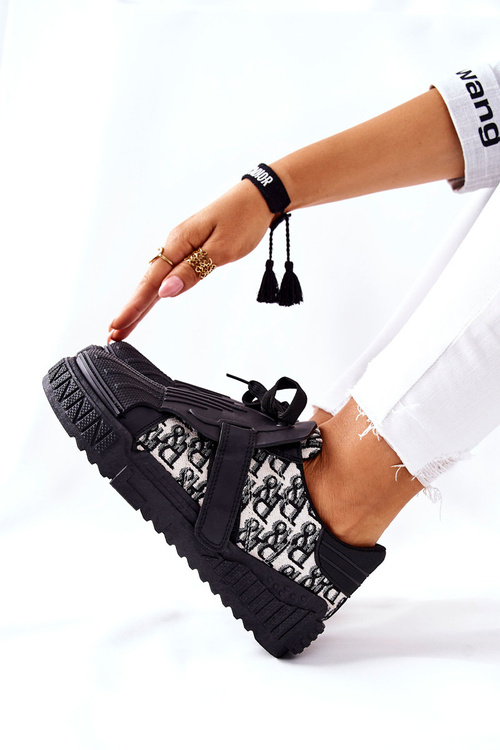 Damskie Sportowe Buty Sneakersy Czarne Dreams