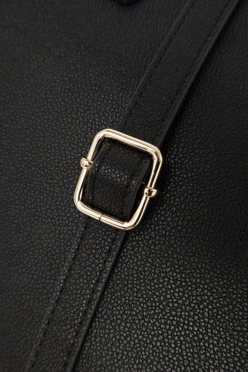 Duża Klasyczna Torebka Nobo R1710-C015 Beżowo-Czarna